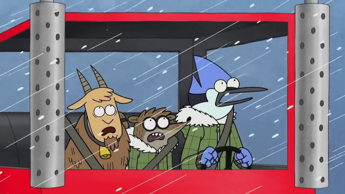 Mordecai e Rigby sulla neve | The Regular Show | Cartoon Network