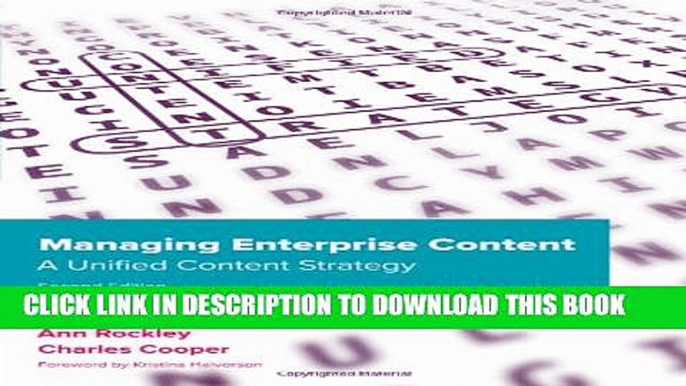 [PDF] Managing Enterprise Content: A Unified Content Strategy (2nd Edition) (Voices That Matter)