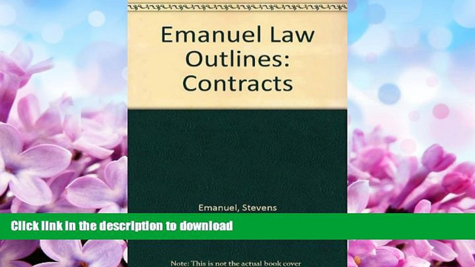 READ  Emanuel Law Outlines: Contracts FULL ONLINE