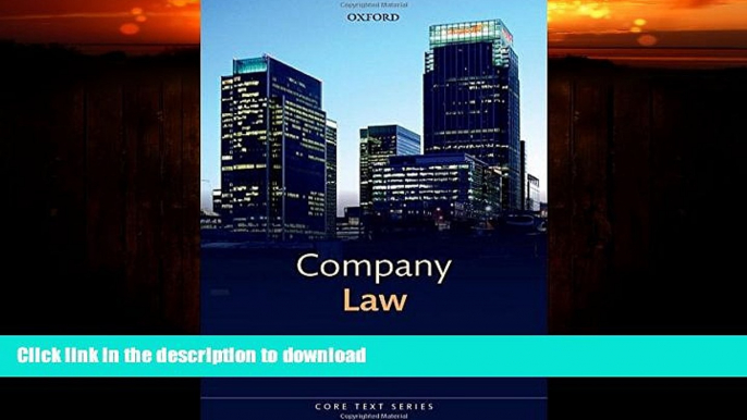 READ BOOK  Company Law (Core Texts Series)  BOOK ONLINE