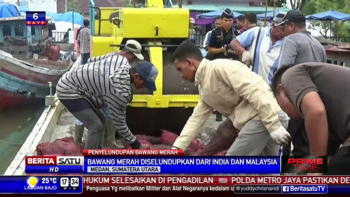 186 Ton Bawang Merah Ilegal dari India dan Malaysia Dimusnahkan