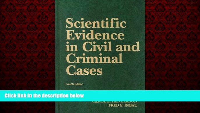 Free [PDF] Downlaod  Scientific Evidence in Civil and Criminal Cases (University Casebook