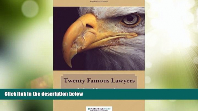 Must Have PDF  Twenty Famous Lawyers  Full Read Best Seller