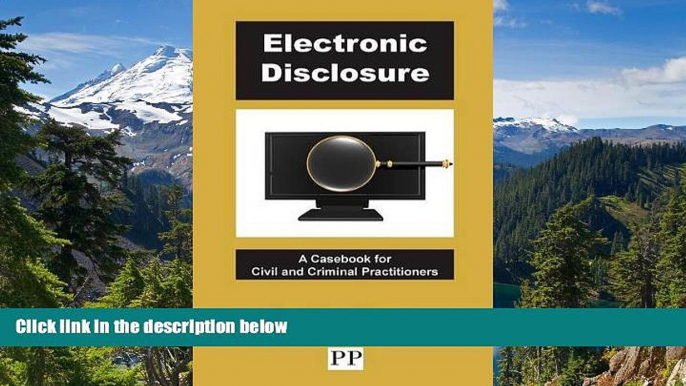 READ FULL  Electronic Disclosure - A Casebook for Civil and Criminal Practitioners  READ Ebook