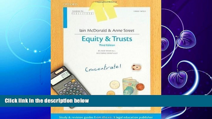 Free [PDF] Downlaod  Equity   Trusts Concentrate: Law Revision and Study Guide by McDonald, Iain,