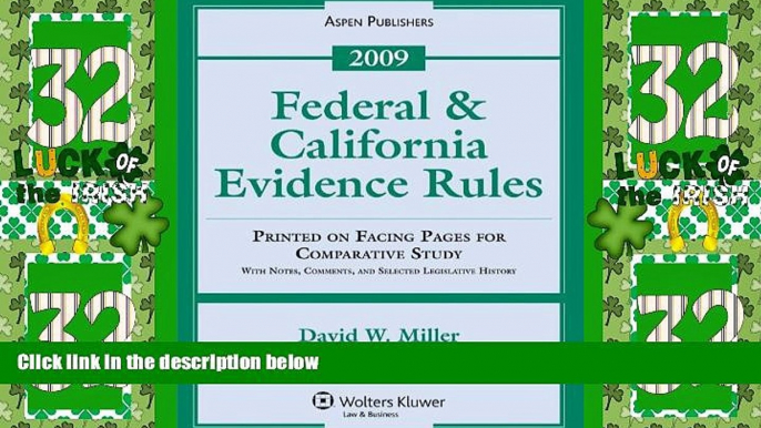 Big Deals  Federal   California Evidence Rules 2009 Statutory Supplement  Best Seller Books Most