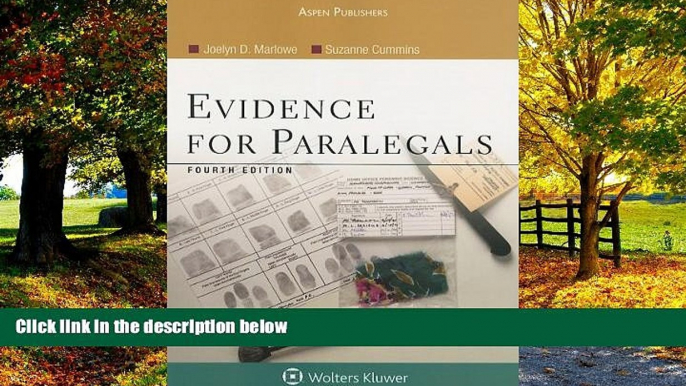 Big Deals  Evidence for Paralegals  Full Ebooks Most Wanted