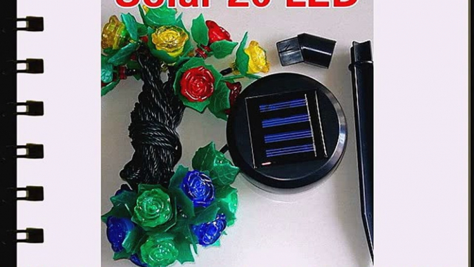 Solar 2m 20-led buntes Licht Blumen-Design-String-Lampe fÃ¼r Weihnachten