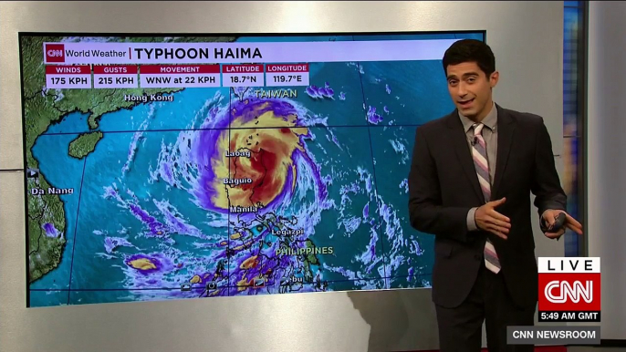 Typhoon Haima hits the Philippines