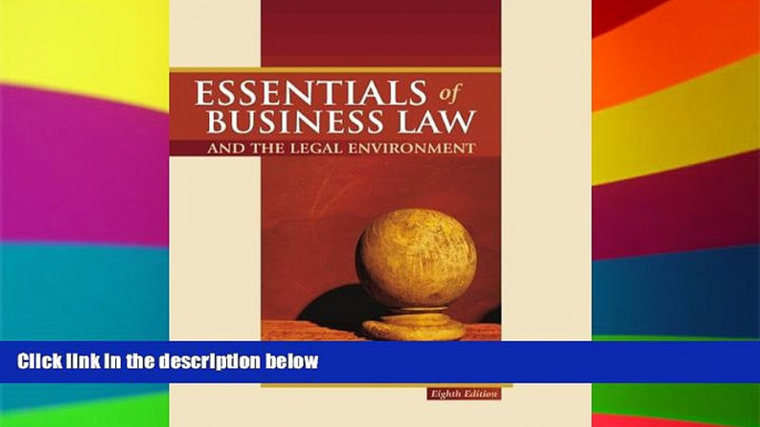 Full [PDF]  Essentials of Business Law and The Legal Environment  Premium PDF Online Audiobook