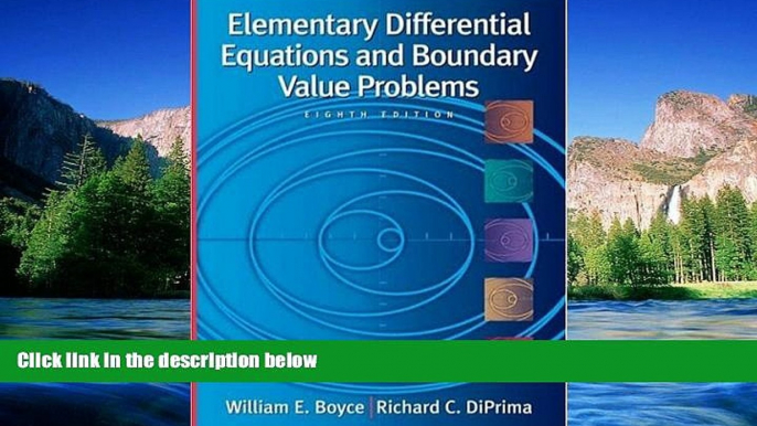 Must Have  Elementary Differential Equations and Boundary Value Problems , 8th Edition, with ODE