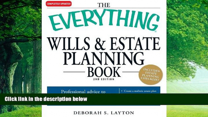 Books to Read  The Everything Wills   Estate Planning Book: Professional advice to safeguard your