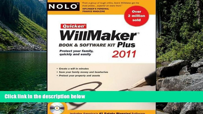 Deals in Books  Quicken Willmaker 2011 Edition: Book   Software Kit (Quicken Willmaker Plus)  READ