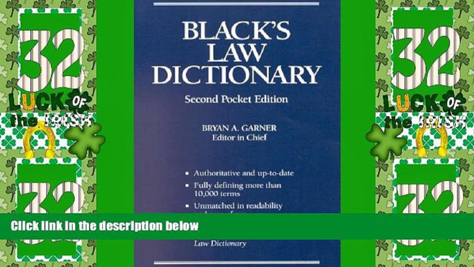 Big Deals  Black s Law Dictionary, Second Pocket Edition  Full Read Most Wanted