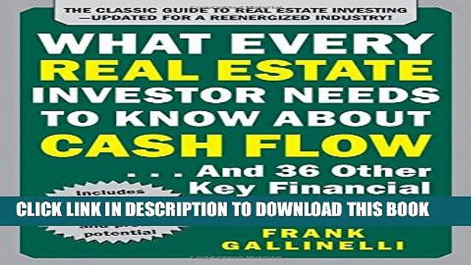 [PDF] What Every Real Estate Investor Needs to Know About Cash Flow... And 36 Other Key Financial