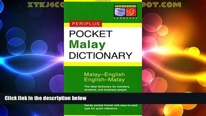 Big Deals  Pocket Malay Dictionary: Malay-English English-Malay (Periplus Pocket Dictionaries)