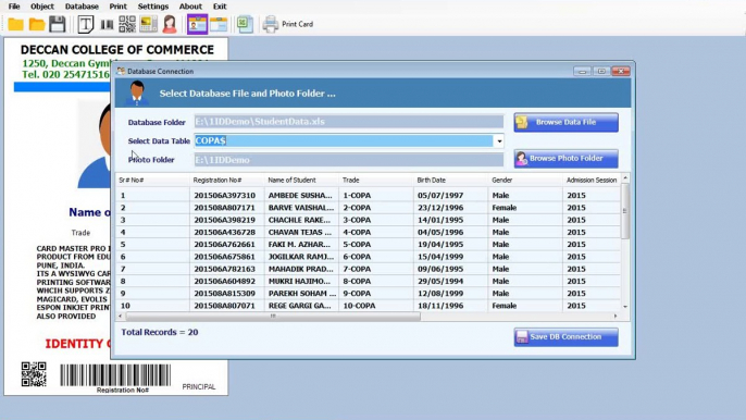 CardMaster ID Card Software Demo - Zebra, HID, Evolis, Magicard, Epson Card Tray Printers, Excel Database Connectivity, 1D/QR Code, Preview