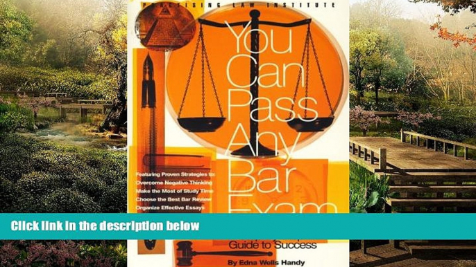 Must Have  You Can Pass Any Bar Exam (1 ed)  READ Ebook Full Ebook