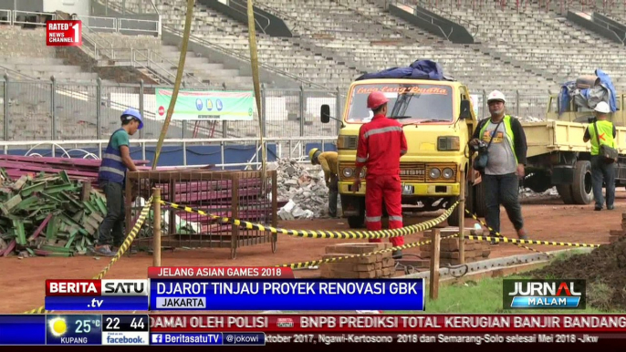 Djarot Saiful Meninjau Renovasi Stadion GBK