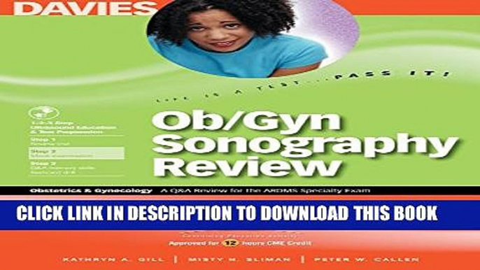 [DOWNLOAD] PDF Ob/Gyn Sonography Review: A Review for the Ardms Obstetrics   Gynecology Exam