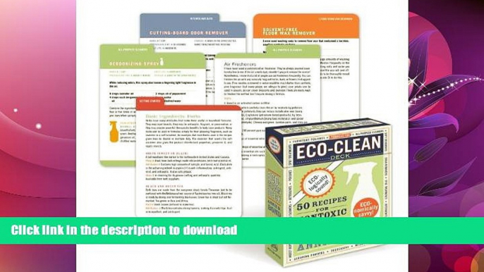 GET PDF  Eco-Clean Deck: 50 Recipes for Non-Toxic Household Cleaners  GET PDF