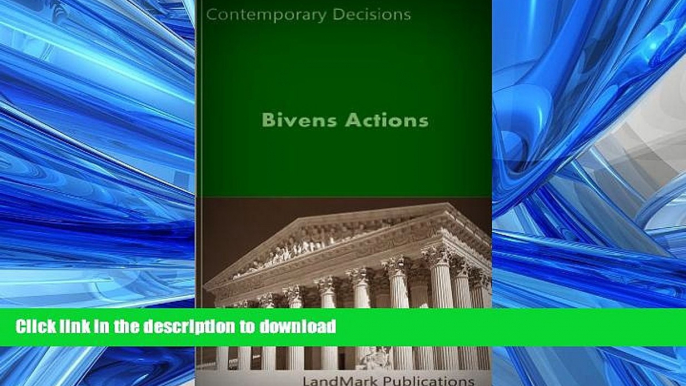 PDF ONLINE Bivens Actions (Litigator Series) READ EBOOK