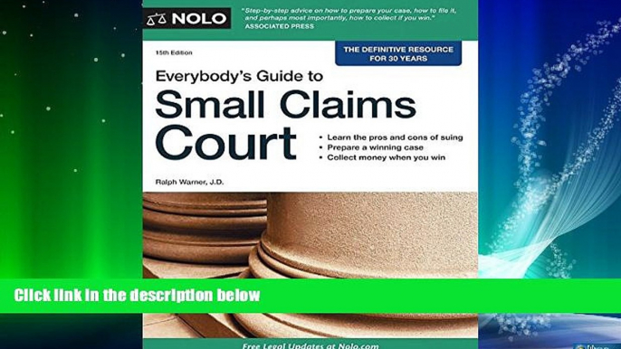 READ book  Everybody s Guide to Small Claims Court (Everybody s Guide to Small Claims Court.