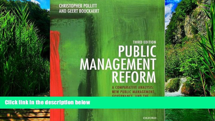 Books to Read  Public Management Reform: A Comparative Analysis - New Public Management,