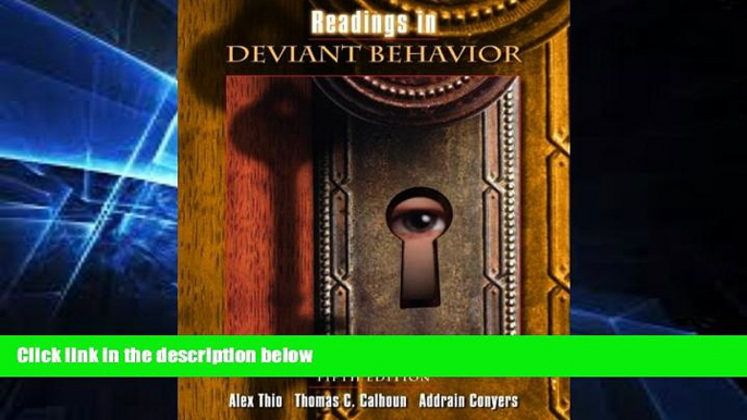 Books to Read  Readings in Deviant Behavior (5th Edition)  Full Ebooks Most Wanted