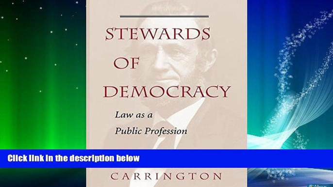 Books to Read  Stewards Of Democracy: Law As Public Profession (New Perspectives on Law, Culture,