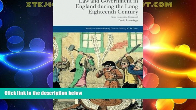 Books to Read  Law and Government in England during the Long Eighteenth Century: From Consent to