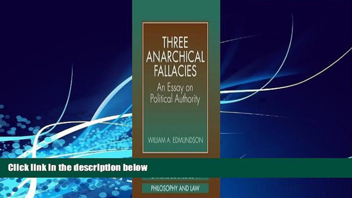 Big Deals  Three Anarchical Fallacies: An Essay on Political Authority (Cambridge Studies in