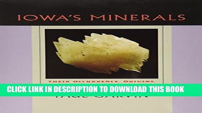 [New] Ebook Iowa s Minerals: Their Occurance, Origins, Industries and Lore (Bur Oak Book) Free Read