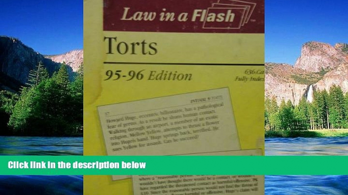 Must Have  Torts (Law in a Flash Cards Ser)  READ Ebook Full Ebook