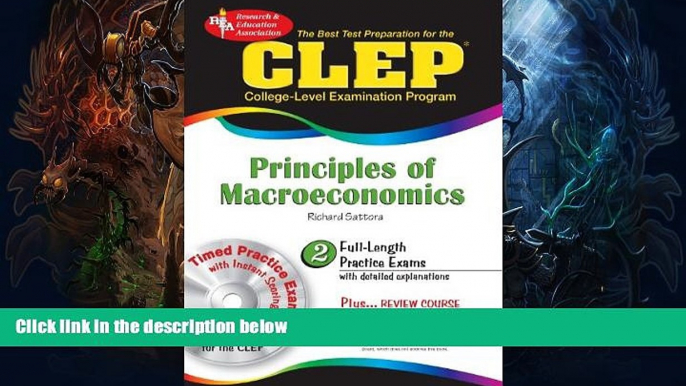 Popular Book CLEP Principles of Macroeconomics w/CD-ROM (CLEP Test Preparation)