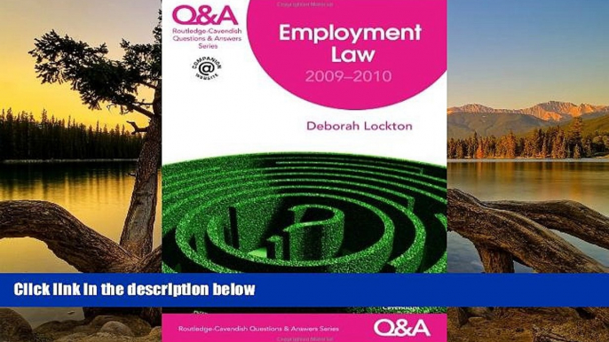 Big Deals  Q A Employment Law 2009-2010 (Questions and Answers)  Best Seller Books Most Wanted