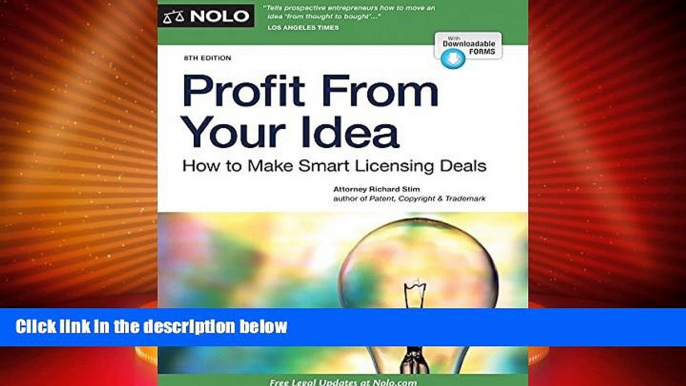 Big Deals  Profit From Your Idea: How to Make Smart Licensing Deals  Best Seller Books Most Wanted