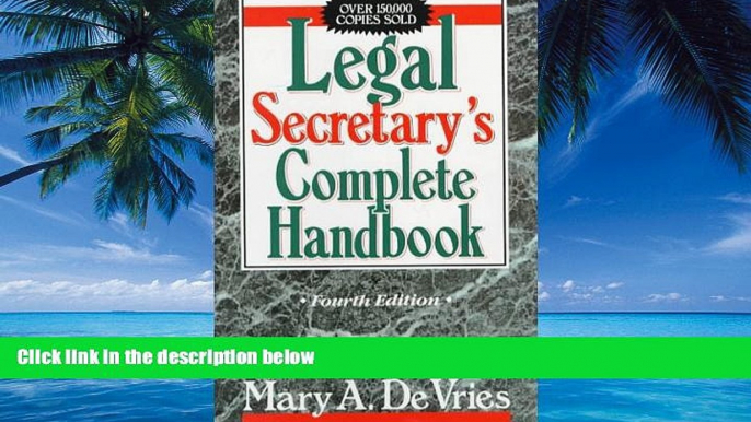 Books to Read  Legal Secretary s Complete Handbook, Fourth Edition  Best Seller Books Best Seller