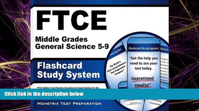 FULL ONLINE  FTCE Middle Grades General Science 5-9 Flashcard Study System: FTCE Test Practice