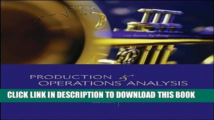 [Ebook] Production and Operations Analysis (McGraw-Hill/Irwin Series Operations and Decision