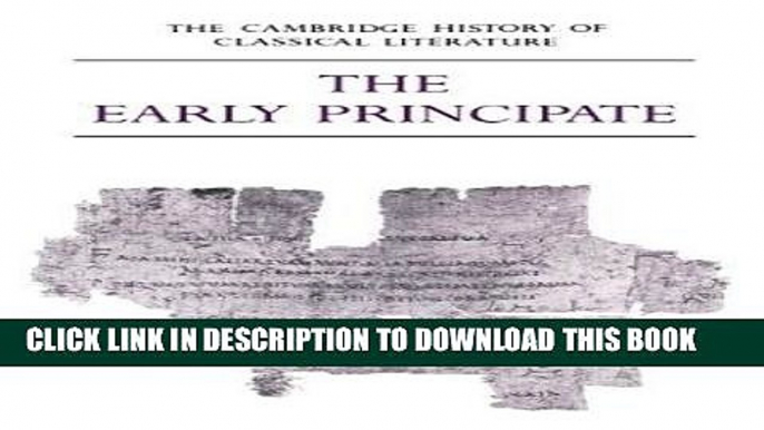 [Free Read] The Cambridge History of Classical Literature: Volume 2, Latin Literature, Part 4, The