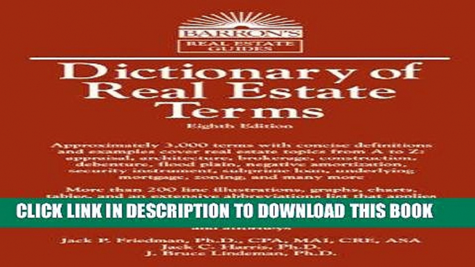 [DOWNLOAD] PDF BOOK Dictionary of Real Estate Terms Collection