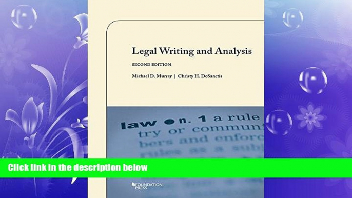 different   Legal Writing and Analysis (University Casebook Series)