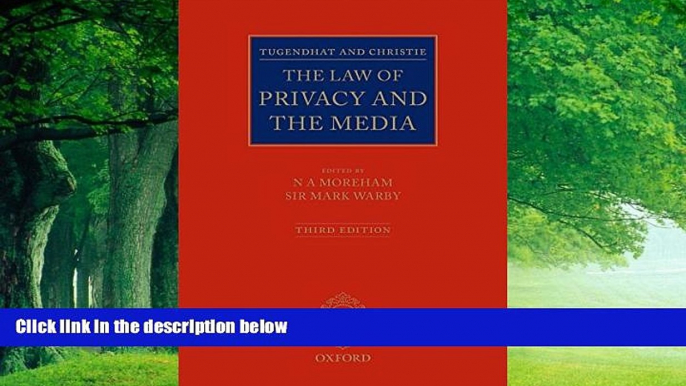 Big Deals  Tugendhat and Christie: The Law of Privacy and The Media  Best Seller Books Best Seller