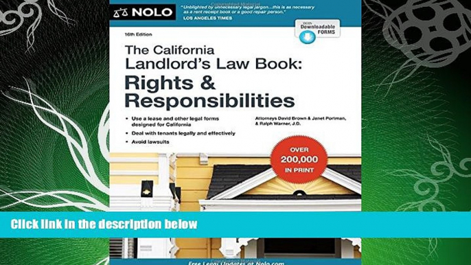 different   California Landlord s Law Book, The: Rights   Responsibilities (California Landlord s