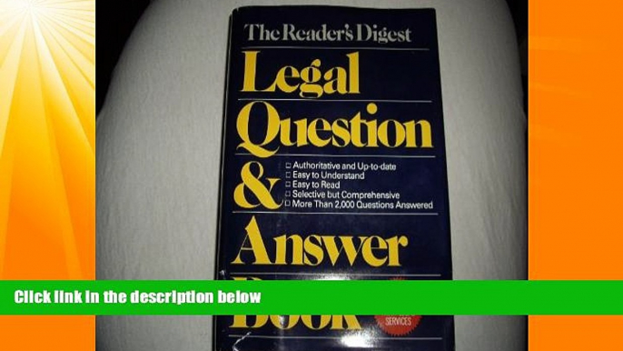 different   The Reader s Digest Legal Question   Answer Book