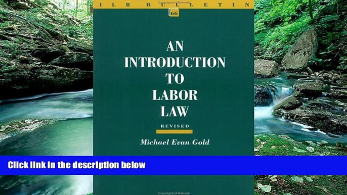 Big Deals  An Introduction to Labor Law (ILR Bulletin)  Best Seller Books Most Wanted