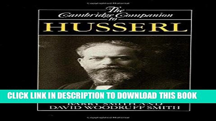 [EBOOK] DOWNLOAD The Cambridge Companion to Husserl (Cambridge Companions to Philosophy) PDF