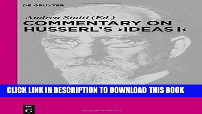 [EBOOK] DOWNLOAD Commentary on Husserl s Ideas I READ NOW