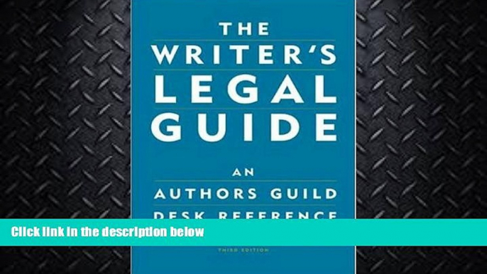 FAVORITE BOOK  The Writer s Legal Guide: An Authors Guild Desk Reference